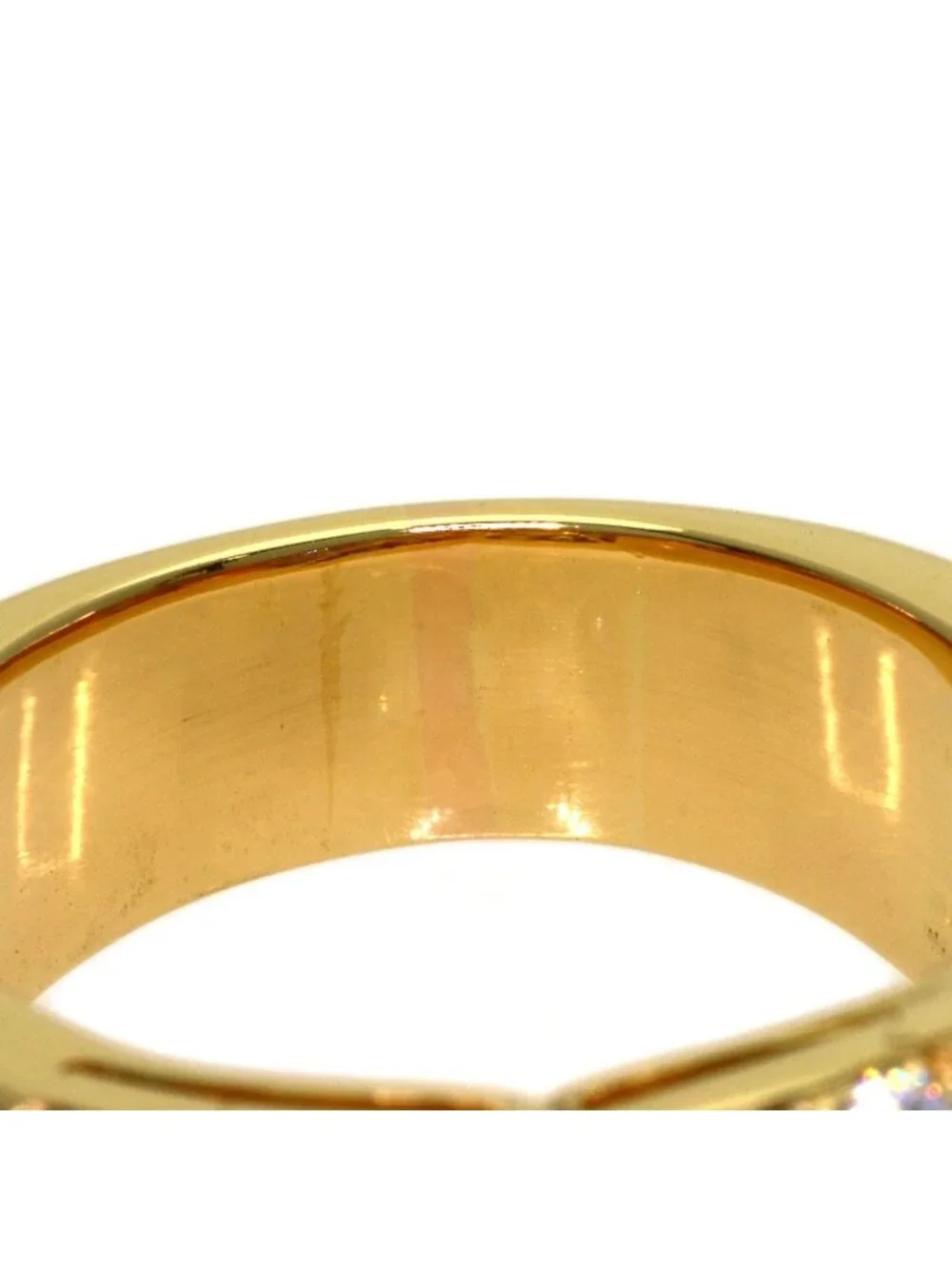 Bvlgari Vintage Diamond Ring 18K Yellow Gold